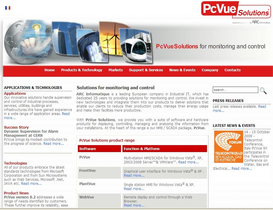 ARC INFORMATIQUE网站 – www.pcvuesolutions.com